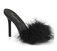 Fabulicious CLASSIQUE-01F Blk Pu-Fur UK 12 (EU 45)