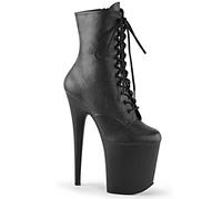 Pleaser FLAMINGO-1020 Blk Faux Leather/Blk Matte UK 2 (EU 35)