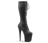 Pleaser FLAMINGO-2023 Damen Stiefel Schwarz Matt EU 39