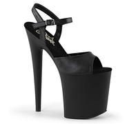 Pleaser FLAMINGO-809 Blk Faux Leather/Blk Matte UK 7 (EU 40)
