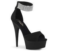 Pleaser High Heels -38 Shoes- DELIGHT625 Schwarz