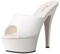 Pleaser Shoes Kiss-201 Sandalen Weiblich Weiß
