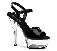 Pleaser KISS-209 Damen Sandalen, Schwarz (Blk pat/CLR), EU 41 (UK 8) (US 11)