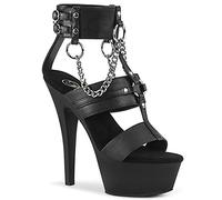 Pleaser KISS-261 Blk Faux Leather/Blk Matte UK 3 (EU 36)