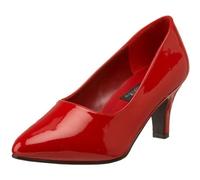 Pleaser Pink Label Damen Divine-420W Pumps, Rot (Rot (Red Pat)), 45 EU