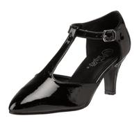 Pleaser Pink Label DIVINE-415W, Damen Plateau Pumps, Schwarz (Schwarz (Blk Pat)), 40 EU (7 Damen UK)