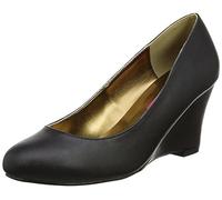 Pleaser Pink Label KIMBERLY-08 BLK Kunstleder, Schwarzes Kunstleder, 43