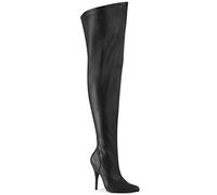 Pleaser Pink Label SEDUCE-3000WC Blk STR. Faux Leather UK 13 (EU 46)