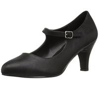 Pleaser Pink Label Women's Div440/Bpu Dress Pump, Black Faux Leather, 14 M US