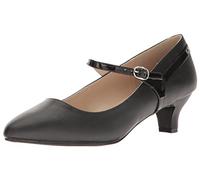 Pleaser Pink Label Women's Fab425/Bpu-Pt Dress Pump, Black Faux Leather-Pat, 16 M US