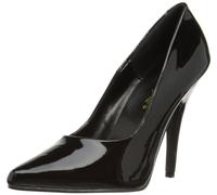 Pleaser SEDUCE-420 Damen Pumps, Schwarz (Blk pat), EU 45 (UK 12) (US 15)