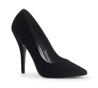 Pleaser SEDUCE-420, Damen Pumps, Schwarz (Schwarz (Blk Vel)), 45 EU (12 Damen UK)