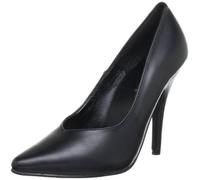 Pleaser SEDUCE-420V Blk Faux Leather UK 12 (EU 45)
