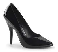 Pleaser SEDUCE-420V Damen Pumps, Schwarz (Blk pat), EU 38 (UK 5) (US 8)