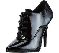 Pleaser Damen SEDUCE-460 Kurzschaft Stiefel, Schwarz (Schwarz (Blk Pat), 43 EU