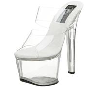 Pleaser SKY-302, Damen Plateau, Transparent (Clr/Clr), 38 EU