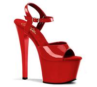 Pleaser SKY-309, Damen Plateau Sandalen, Rot (Rot (Red Pat/Red)), 40 EU (7 Damen UK)