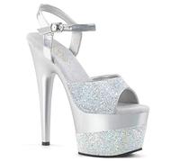 Pleaser ADORE-709-2G Damen Sandale Silber Mehrfarbig EU 40