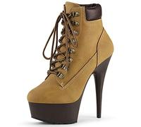 PleaserUSA Damen Wanderschuh Heels Delight-600TL-02 tan Gr.38