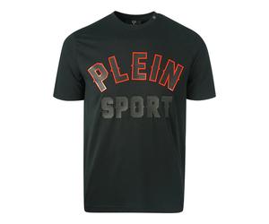 Plein Sport Block-Logo Schwarzes T-Shirt S