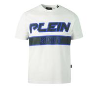 Plein Sport Blue Block White T-Shirt S