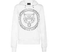 PLEIN SPORT Damen Kapuzensweat TIGER (PP2635) M Wei?
