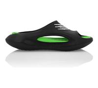 Strandschuh PLEIN SPORT "Flache Gummisandalen", Damen, Gr. 36-37, Normalschaft, grün (0227, schwarz, grünfluo), Schuhe Strandschuh (98378939-36) 0227, schwarz, grünfluo