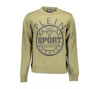Plein Sport Sweatshirt Tiger Green Herren ohne Reißverschluss Größe M