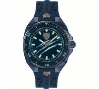 Plein Sport Herren Chronograph Thunder Force PS8BA0624 Blau / Silikon 47 mm