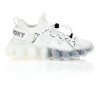 Sneaker PLEIN SPORT "Runner Sneaker The Bubble Gen.x.02 Tiger", Gr. 45, weiß (01, weiß), Schuhe (88211703-45) 01, weiß