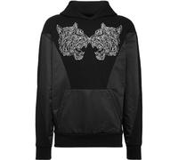 PLEIN SPORT Herren Kapuzensweat TIGER (PP1719) 3XL Schwarz