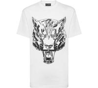 PLEIN SPORT Herren Shirt CHROME TIGER (PP953) XXL Wei?