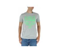 Plein Sport Herren T-Shirt Grau Frühling/Sommer 95% Baumwolle - Größe: S