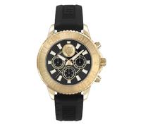 Philipp Plein Herren Uhr Chronograph Analog Quarz Glam Chrono PSMEA0224 Silikon