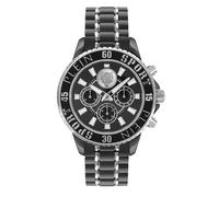 Plein Sport Herren Chronograph Glam Chrono PSMEA0524 Edelstahl / Two-Tone 44 mm