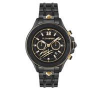 Plein Sport Herren Uhr Chronograph Analog Quarz Warrior TECH PS6BA0824 Edelstahl