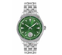 Plein Sport Herren Uhr LINEMAN PS5BA0624 Edelstahl Silber-Grün 45 mm