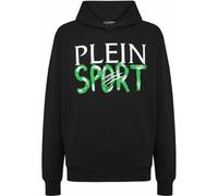 Sweatshirt PLEIN SPORT "Hoodie", Herren, Gr. M, schwarz (02, schwarz), Obermaterial: 88% Baumwolle, 12% Polyester, Sweatshirts Sweatshirt (16839346-M) 02, schwarz