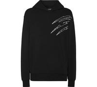 Sweatshirt PLEIN SPORT "Scratch", Herren, Gr. 3XL, 0270, schwarz, silber, Obermaterial: 88% Baumwolle, 12% Polyester, Sweatshirts (35870411-XXXL) 0270, schwarz, silber