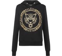 PLEIN SPORT Damen Kapuzensweat TIGER (PP2635) XL Schwarz