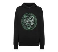 Sweatshirt PLEIN SPORT "Tiger", Herren, Gr. XL, 0227, schwarz, grünfluo, Obermaterial: 88% Baumwolle, 12% Polyester, Sweatshirts (67448127-XL) 0227, schwarz, grünfluo