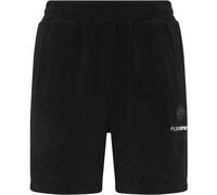 Shorts PLEIN SPORT "Jogging-Shorts", Herren, Gr. XL, US-Größen, schwarz (02, schwarz), Obermaterial: 47% Polyester, 38% Viskose, 15% Elasthan, Hosen Shorts (29652535-XL) 02, schwarz