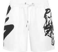 Shorts PLEIN SPORT "Jogging-Shorts", Herren, Gr. S, US-Größen, 01, weiß, Obermaterial: 100% Polyester, Hosen Shorts (23769569-S) 01, weiß