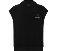 Kurzweste PLEIN SPORT "Jogging-Weste", Jungen, Gr. S, schwarz (02, schwarz), Obermaterial: 47% Polyester, 38% Viskose, 15% Elasthan, Westen (86330434-S) 02, schwarz