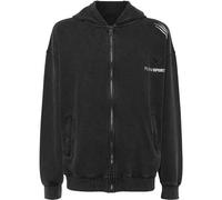 Kapuzensweatjacke PLEIN SPORT "Kapuzen-Sweatjacket", Herren, Gr. 3XL, schwarz (02, schwarz), Obermaterial: 100% Baumwolle, Sweatjacken (65590246-XXXL) 02, schwarz