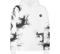 Kapuzensweatjacke PLEIN SPORT "Splash", Jungen, Gr. 3XL, 01, weiß, Obermaterial: 13% Polyester, 87% Baumwolle, Sweatjacken (92029553-XXXL) 01, weiß