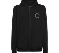 Kapuzensweatjacke PLEIN SPORT "Tiger", Herren, Gr. 4XL, schwarz (02, schwarz), Obermaterial: 59% Baumwolle, 41% Polyester, Sweatjacken Zip-Hoodie (82297946-4XL) 02, schwarz