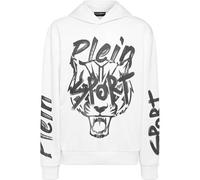 Sweatshirt PLEIN SPORT "Kapuzen-Sweatshirt", Jungen, Gr. 3XL, 01, weiß, Obermaterial: 13% Polyester, 87% Baumwolle, Sweatshirts Sweatshirt (56221225-XXXL) 01, weiß