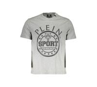 Plein Sport Kontrast Rundhals TShirt mit Logo - Größe: S