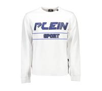 Plein Sport Kontrast Sweatshirt mit Logo und Print Rundhalsa - Größe: M